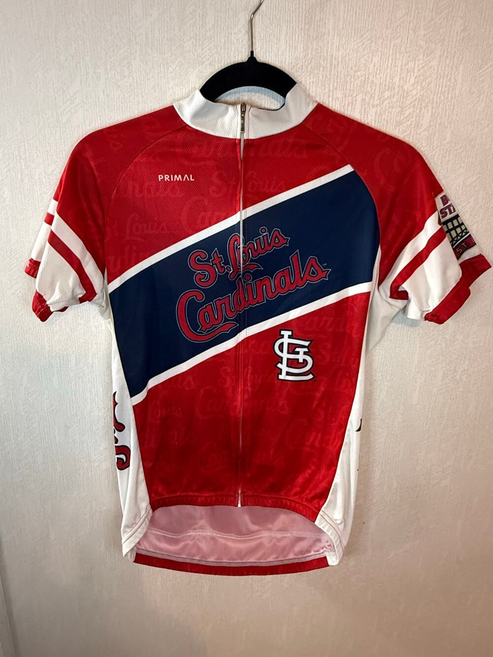 Primal Wear St Louis Cardinals MLB Cycling Jersey Women’s Small Busch Stadium